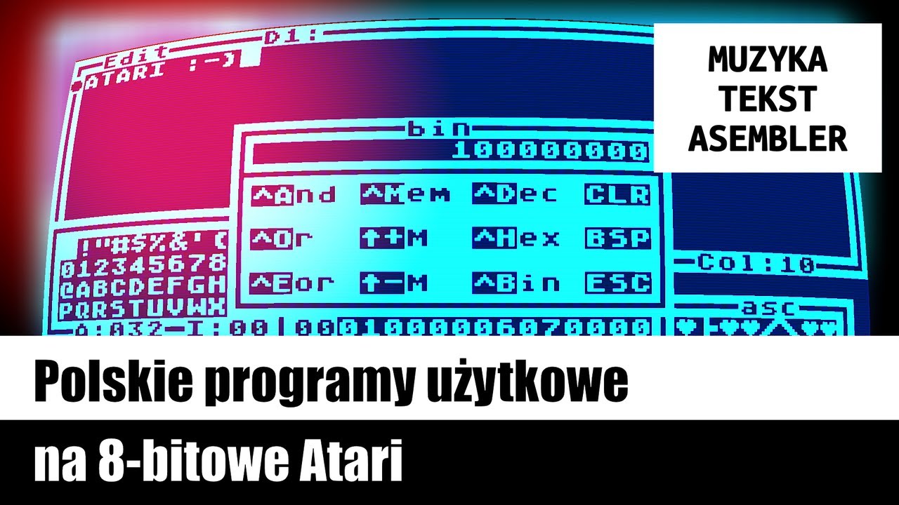 🛠️ Polskie programy użytkowe na 8-bitowe Atari (muzyka, edycja tekstów, programowanie)