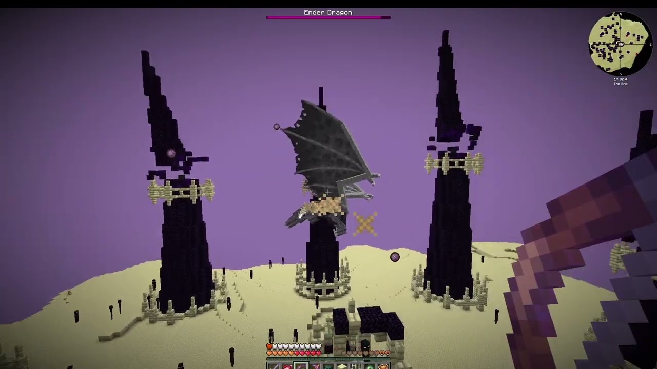 Craftoria - Headless End Dragon battle and exploring the end! Am I flying or falling?!? - EP 46