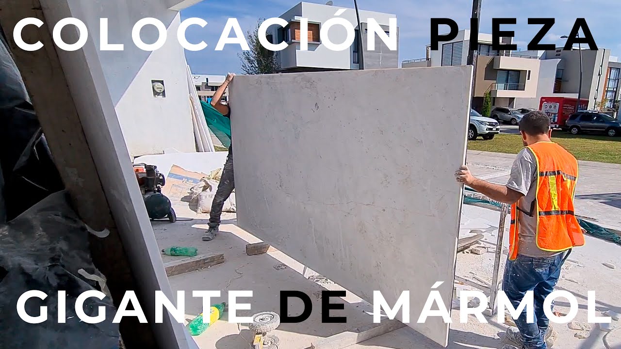 COLOCANDO UNA PIEZA GIGANTE DE MÁRMOL | CASA NATURA