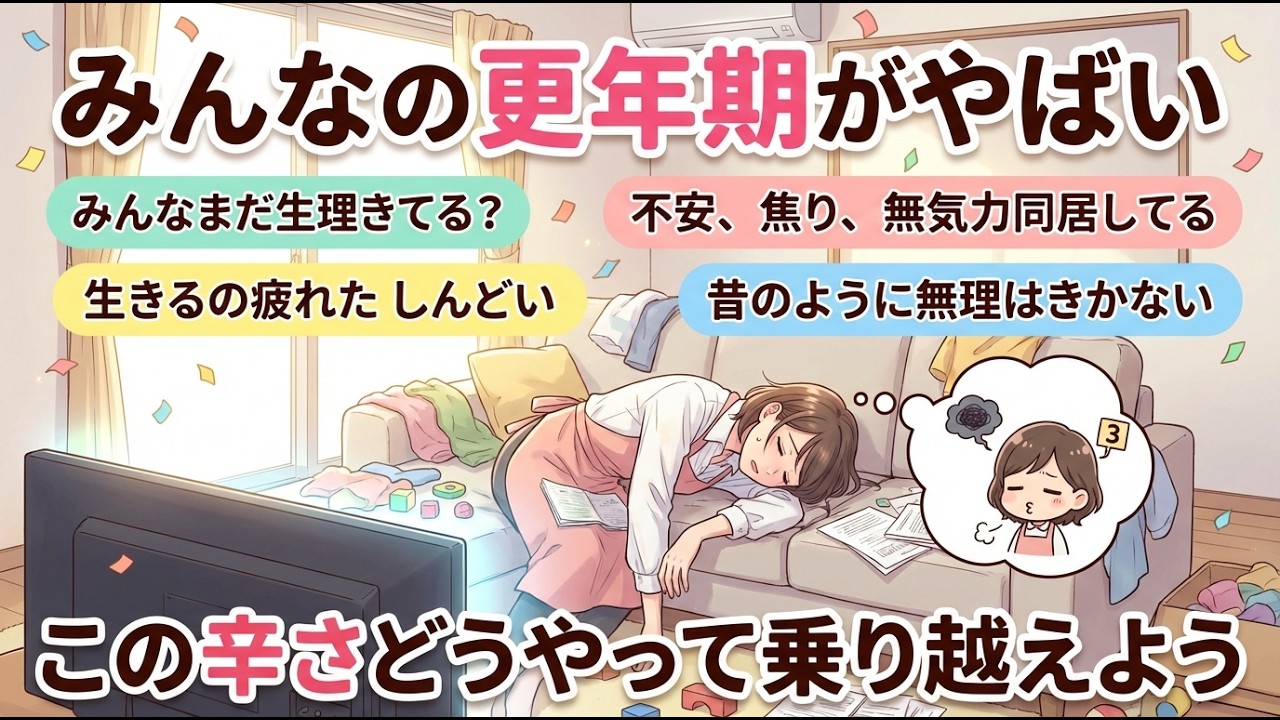【ガルちゃん有益】【40代50代】経験した人しかわからない…更年期がツラすぎ！悩んでるみんなの症状、対処法、いろいろ話そう！【ガルちゃん雑談】【更年期キツイ】