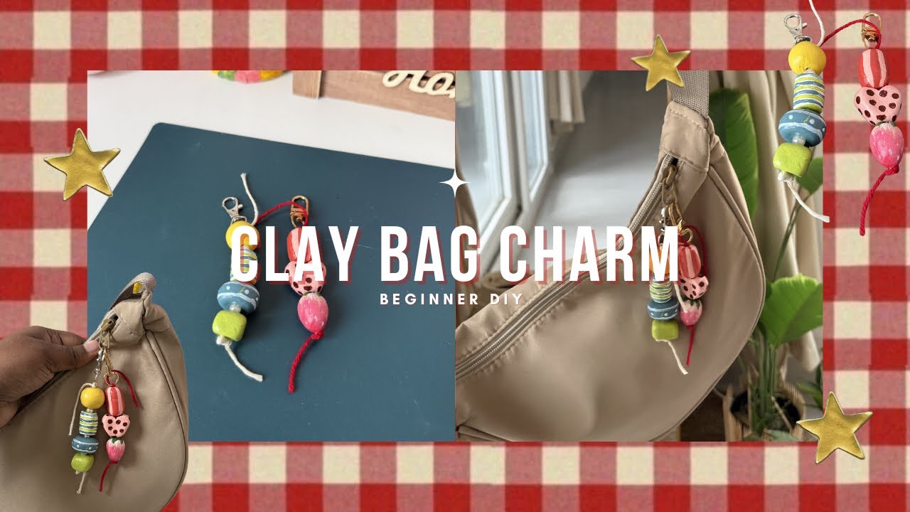 DIY Clay Bag Charm | Cute Handmade Bag Accessory