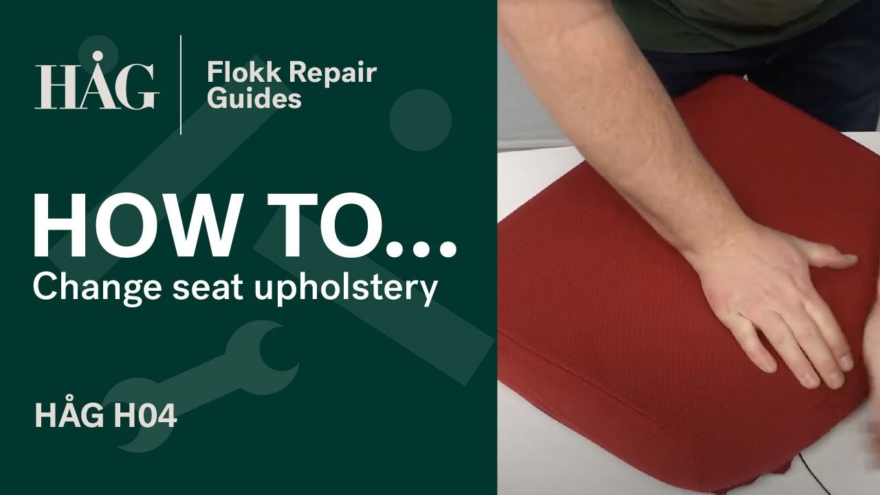 How to change the seat upholstery | HÅG H04 | Flokk Repair Guide