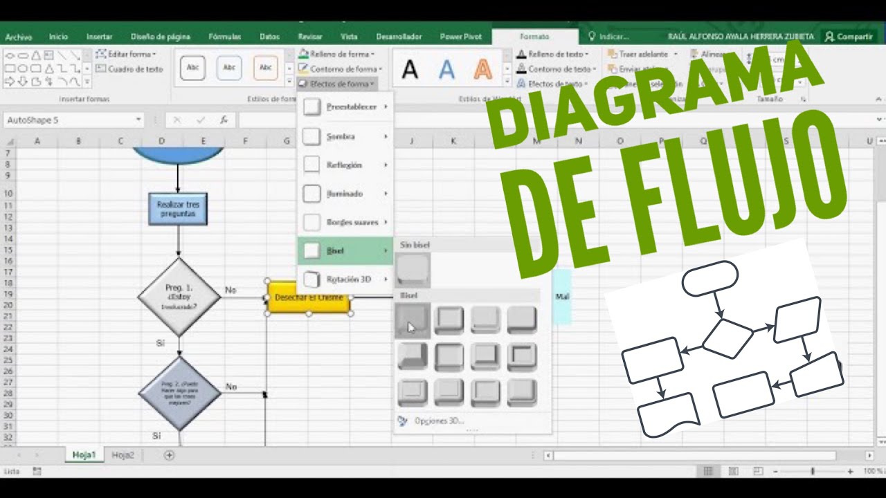 🔰Cómo hacer un DIAGRAMA DE FLUJO 🔂 en EXCEL