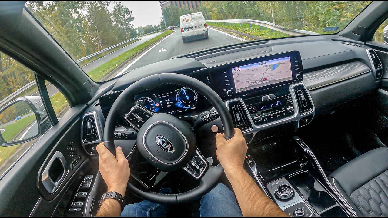 Kia Sorento IV 2021 | 1.6 T-GDI 230 HP | POV Test Drive #620 Joe Black