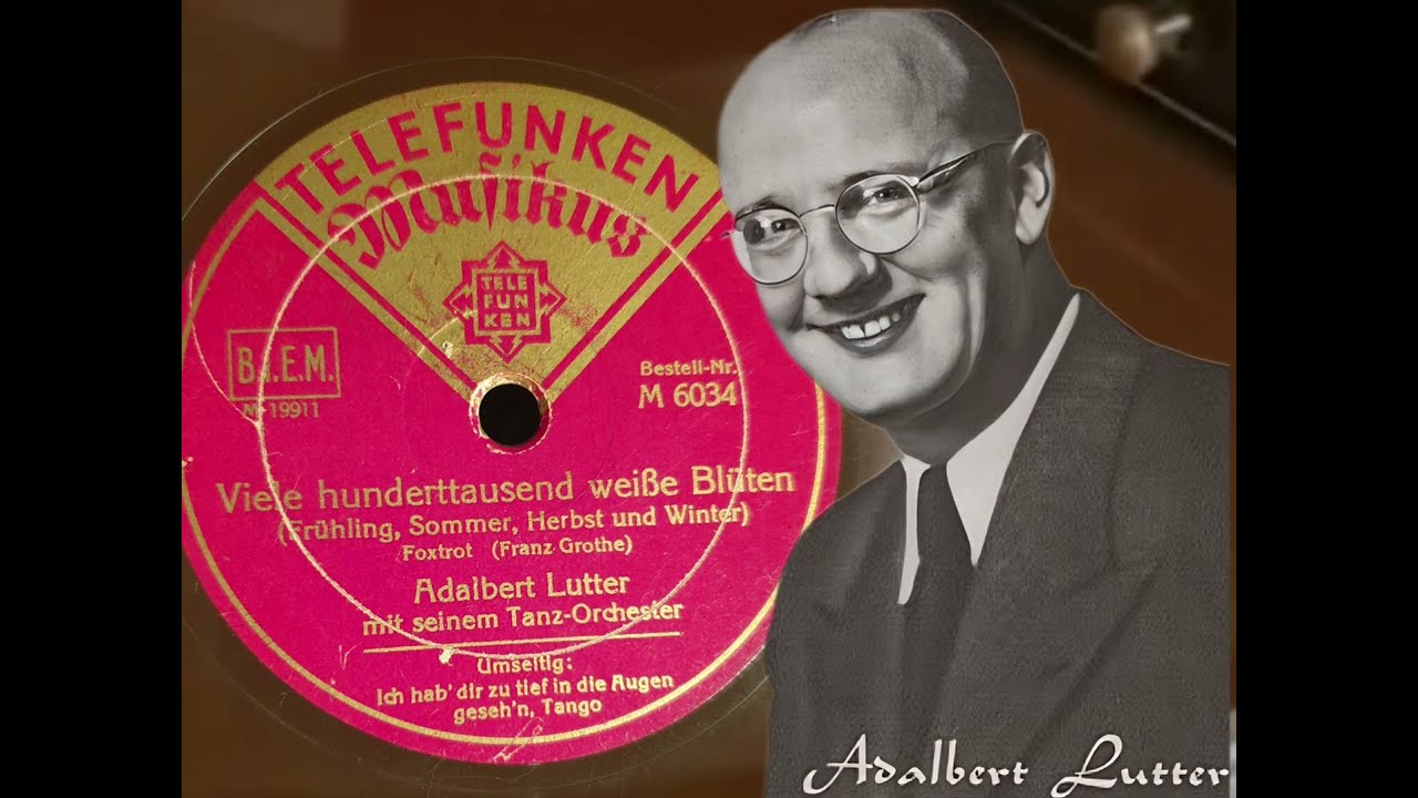 Viele Hunderttausend Weiße Blüten 1/2 mit Digit.Hall. Adalbert Lutter u. s. Orch.(Telefunken M 6034)