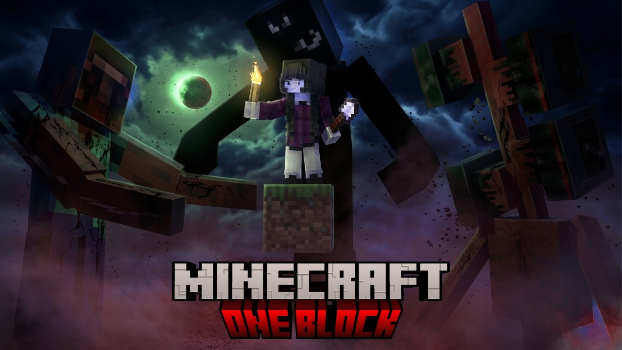 100 Hari Horor Minecraft Di Dunia One Block