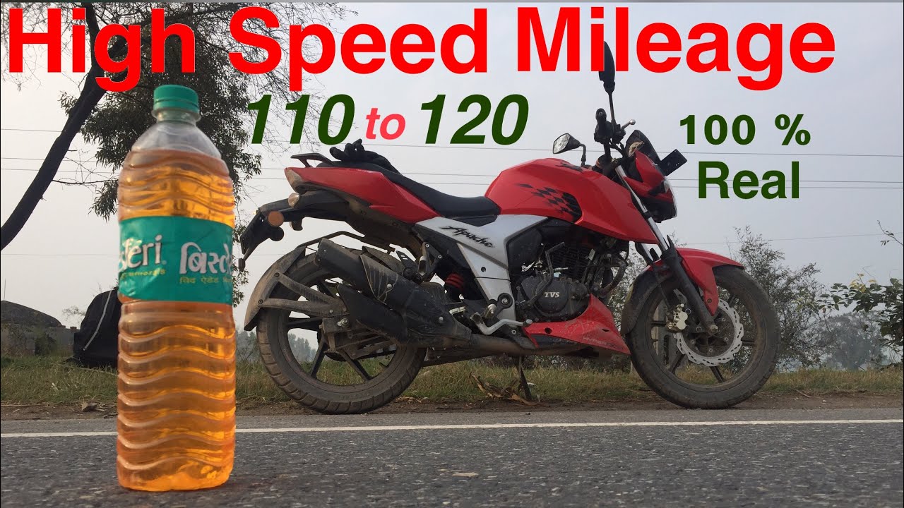 Full high speed mileage 2019 | tvs apche 160 4v mileage test | Ajay kaith vlogs