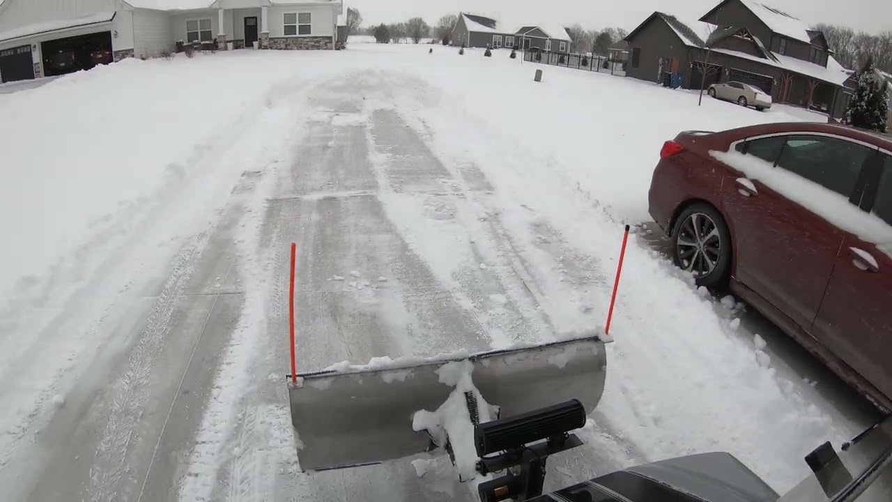 Golf Cart Plowing 8 inches of Snow (part 2)