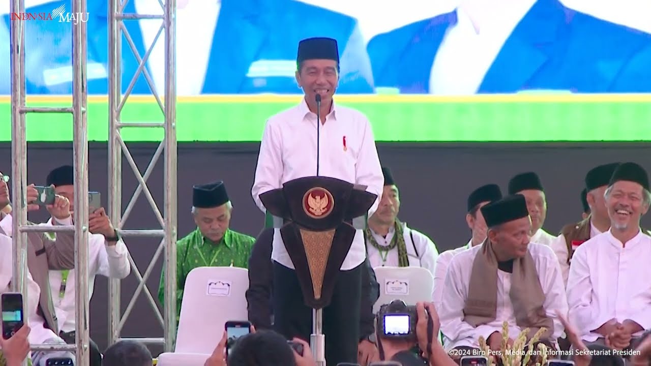 Sambutan Presiden Jokowi pada Apel Santri dan Pelajar Emas 2045, Wonosobo, 22 Januari 2024