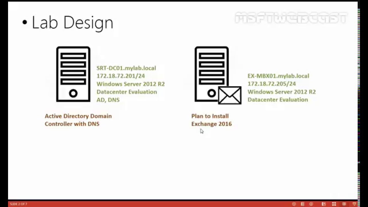 Part-1 How to Install Microsoft Exchange 2016  - Preparing Lab