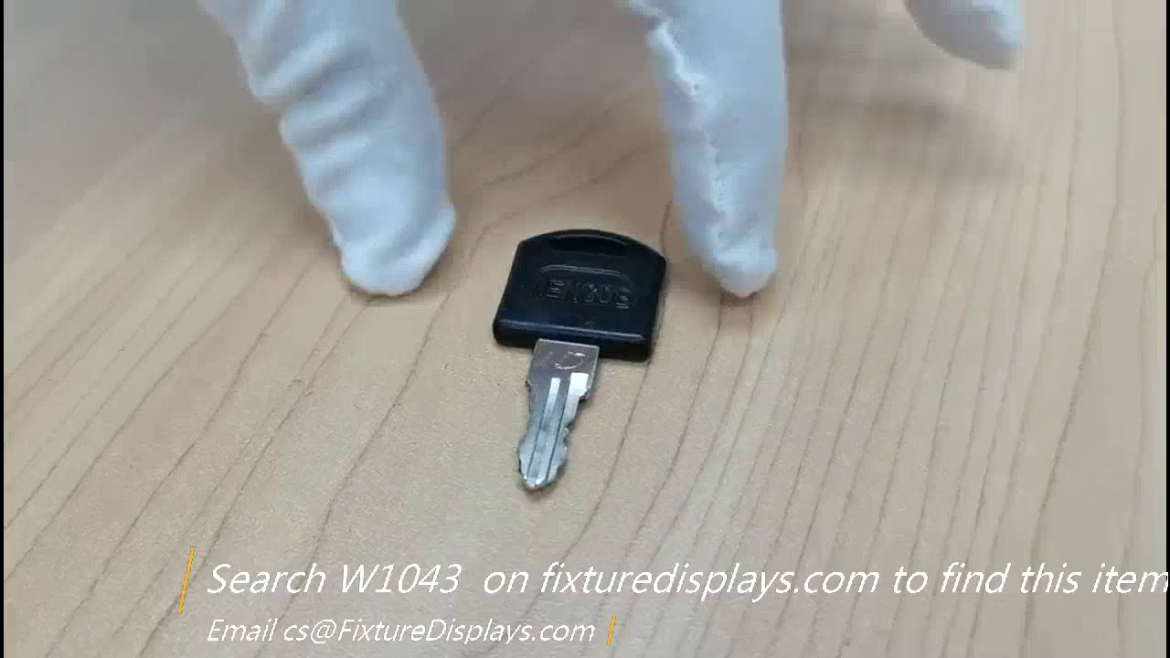W1043&nbsp;Suggestion&nbsp;Donation&nbsp;Box&nbsp;Camlock&nbsp;Key&nbsp;Replacement&nbsp;Key&nbsp;FixtureDisplays Instructions