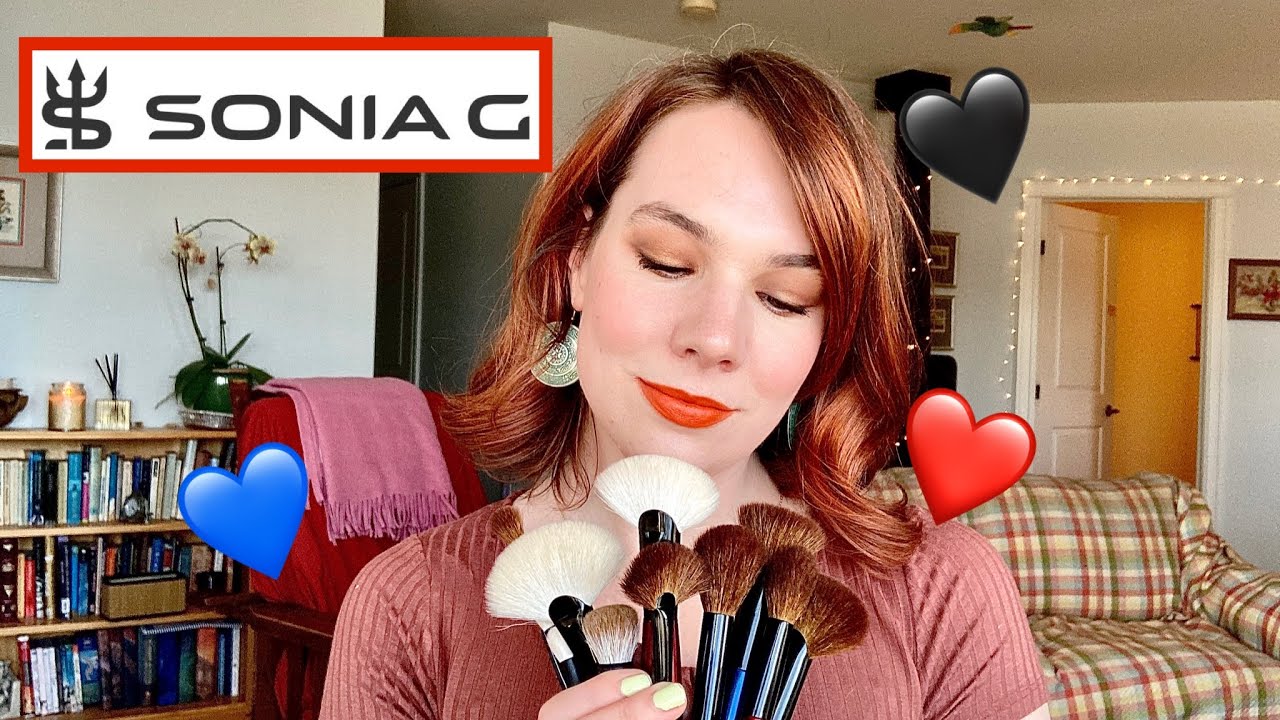 Всё о моих кистях Sonia G. 💙❤️🖤