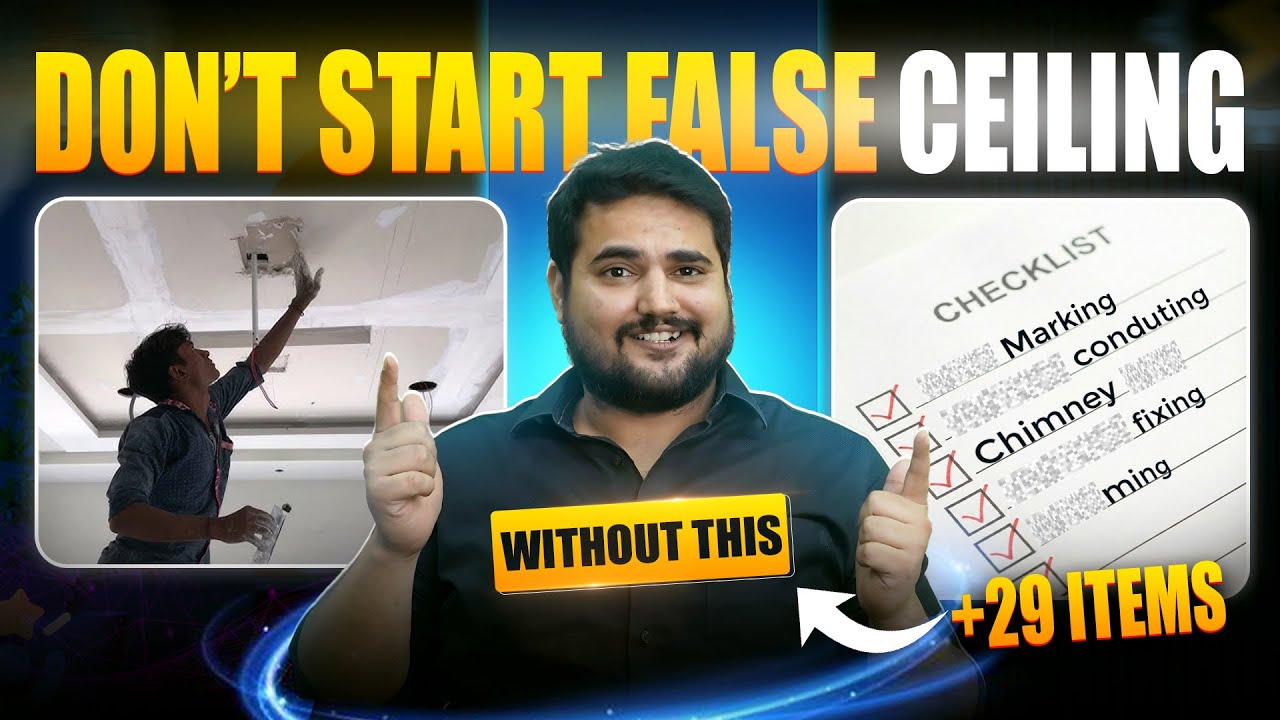 The Ultimate False Ceiling Checklist | (Don’t Miss These Items) | Interior Coach🫣🤚