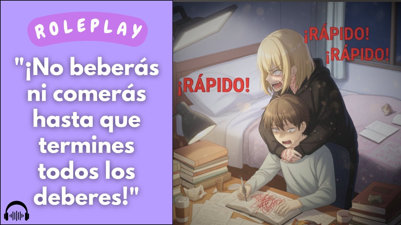 Tu Compañera Malcriada Te Obliga a Estudiar y Te Humilla Para que Despiertes 😠 | ASMR Roleplay