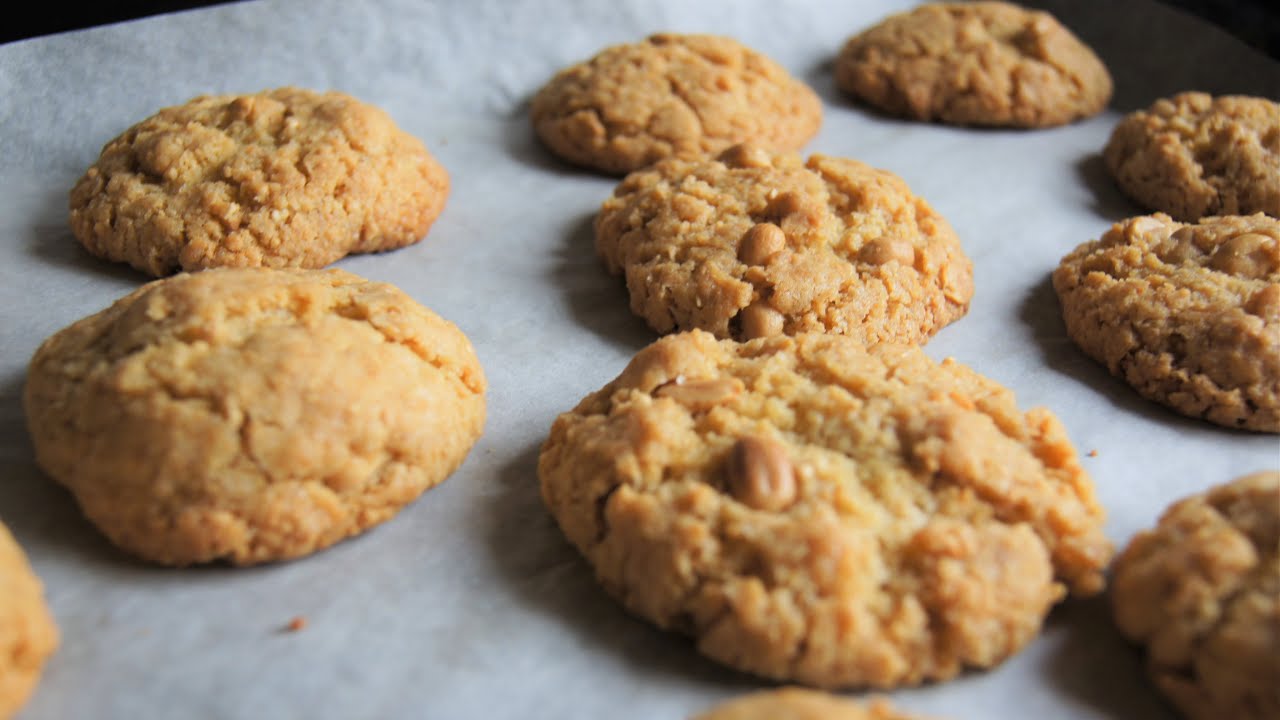 Leckere Erdnuss Cookies 🍪 in 5 Minuten im Ofen | ich kaufe keine Kekse mehr, ich backe sie selbst