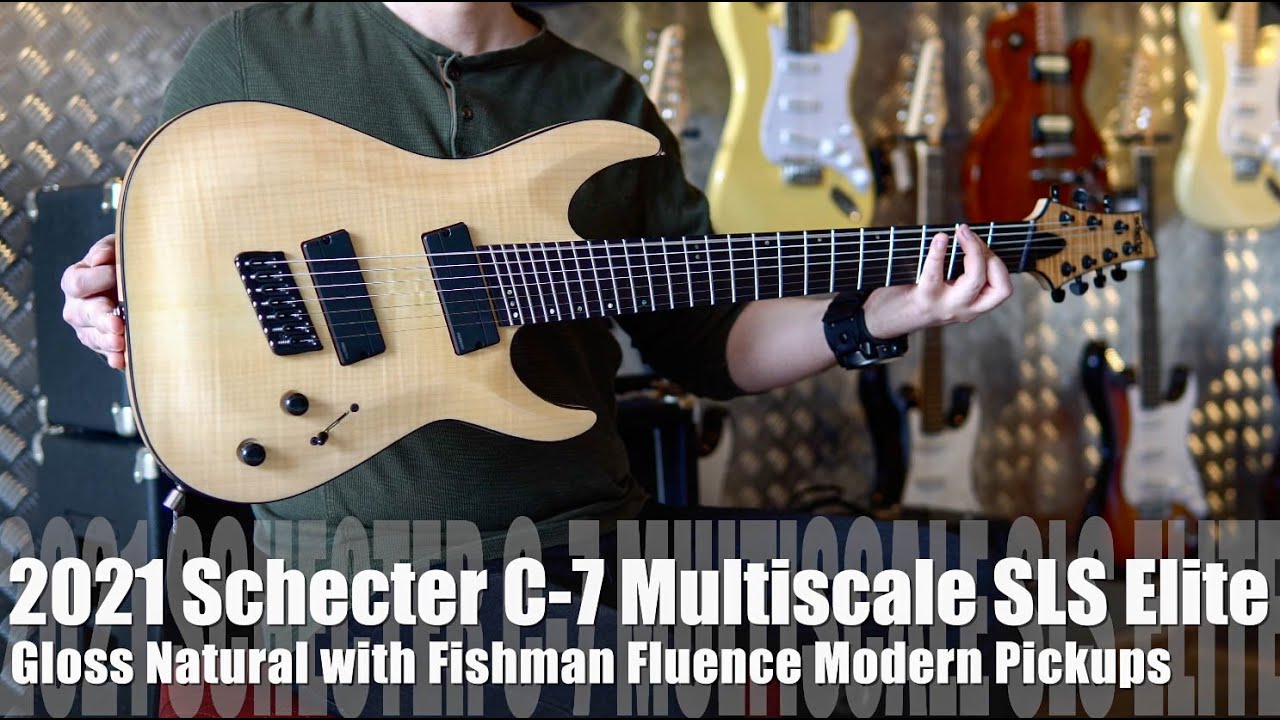 The Schecter C-7 Multiscale SLS Elite is an 