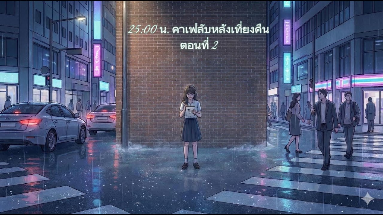 25:00 น. คาเฟ่ลับหลังเที่ยงคืน ตอนที่ 2 — คนที่เล่าเรื่องเก่ง แต่ไม่เล่าเรื่องตัวเอง
