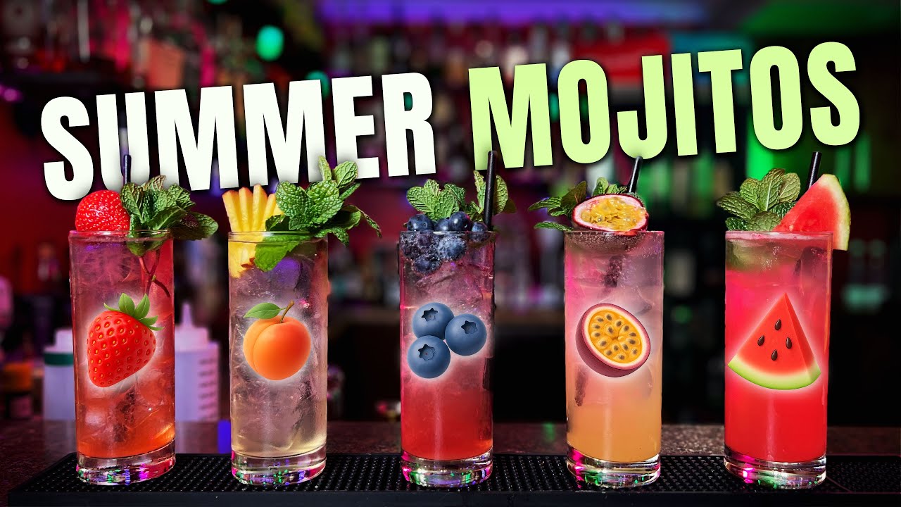 5 Fruit Mojitos You Need This Summer 🍓🍑🍉 | Easy & Refreshing Recipes!