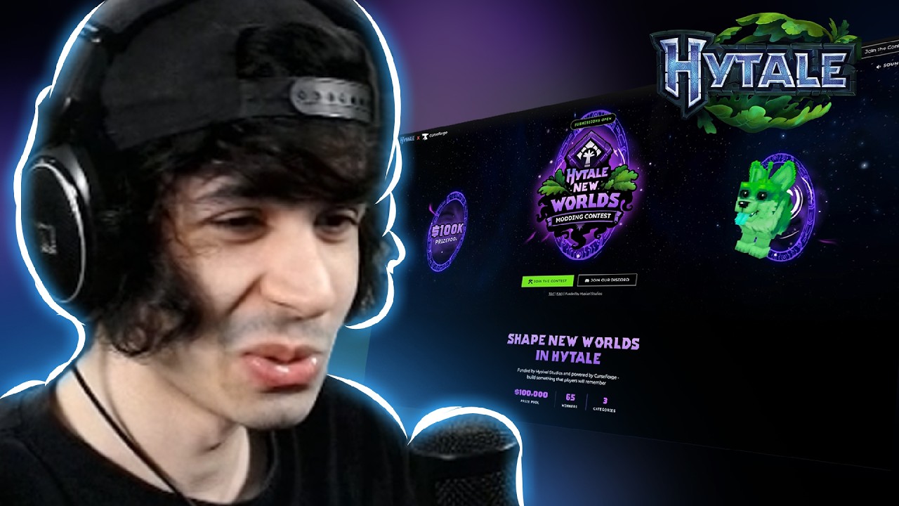 Pedrodbr Reage a HYTALE ANUNCIOU CONCURSO DE MODS (100K USD)
