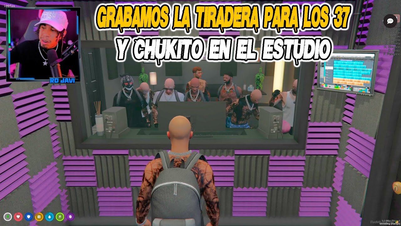 RDJavi Grabamos la Tiradera Para Los 37 y Chukito en el Estudio