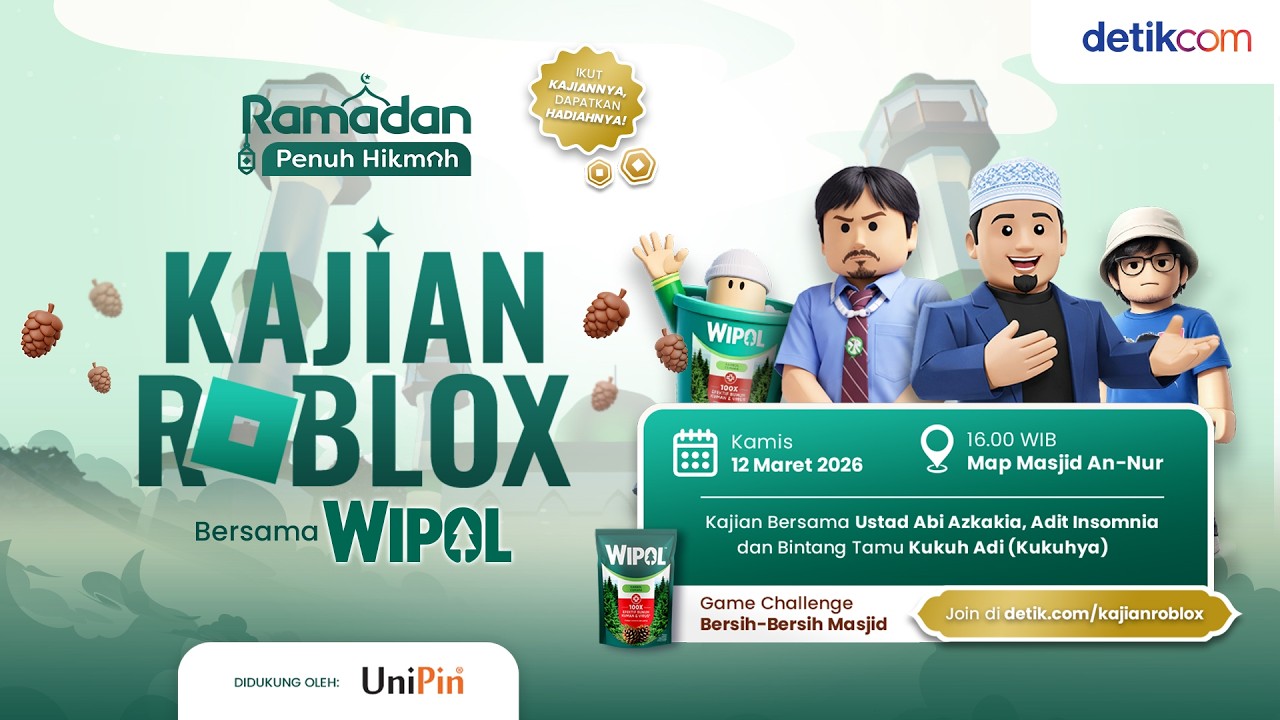 🔴 [LIVE] - Kajian Roblox Bersama WipolDetik Berkah, Detik Bersih