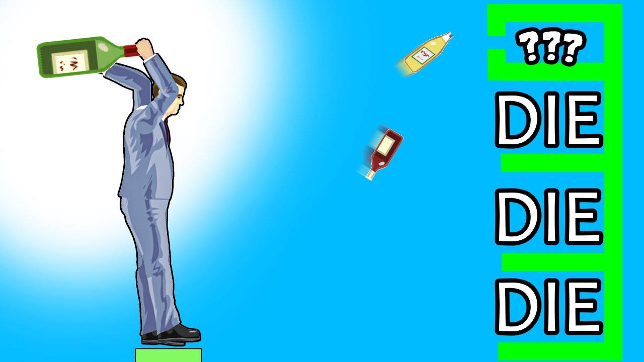 ❄️ NIEMOŻLIWY BOTTLE FLIP CHALLANGE!? | Happy Wheels |