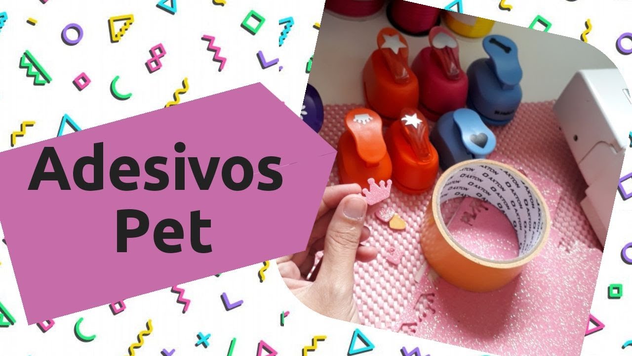 Adesivo Pet de EVA com Glitter |Varias Dicas