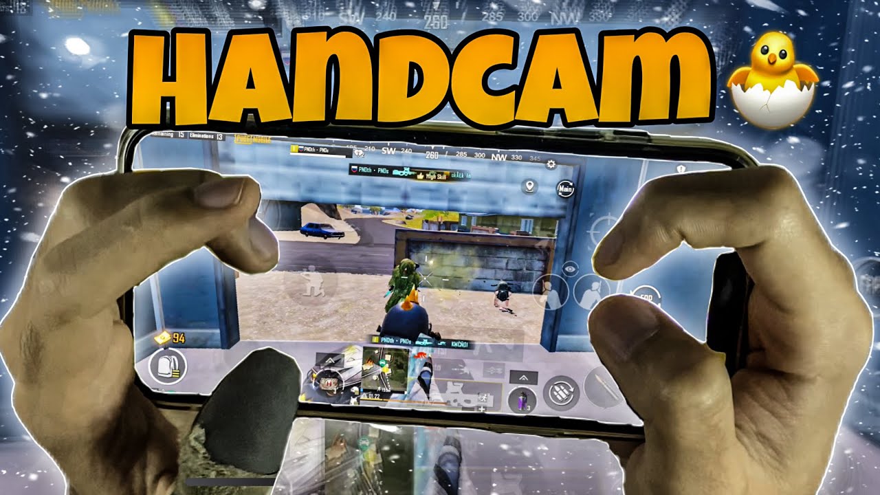 HANDCAM + 5Finger 😱✅ with : iPHONE 13 PROMAX📱 : PUBGMOBILE🎮