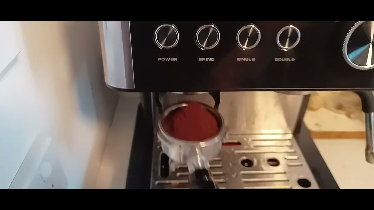 Kogan Espresso Barista Coffee Machine with Grinder rubbish.     VID 20251016 073047122