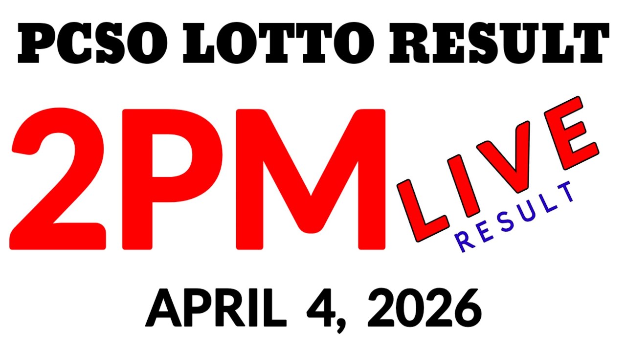 Lotto Result Today 2:00 PM draw April 4, 2026 Saturday Swertres Ez2 Pcso Live Result