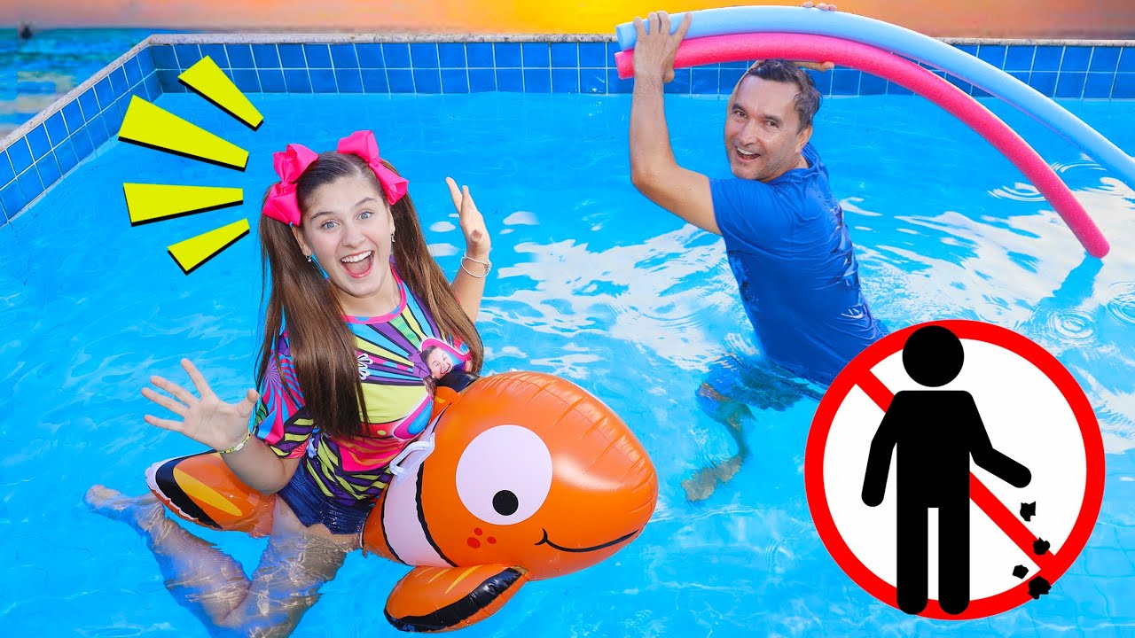 REGRAS DE CONDUTA NA PISCINA DA MILENINHA