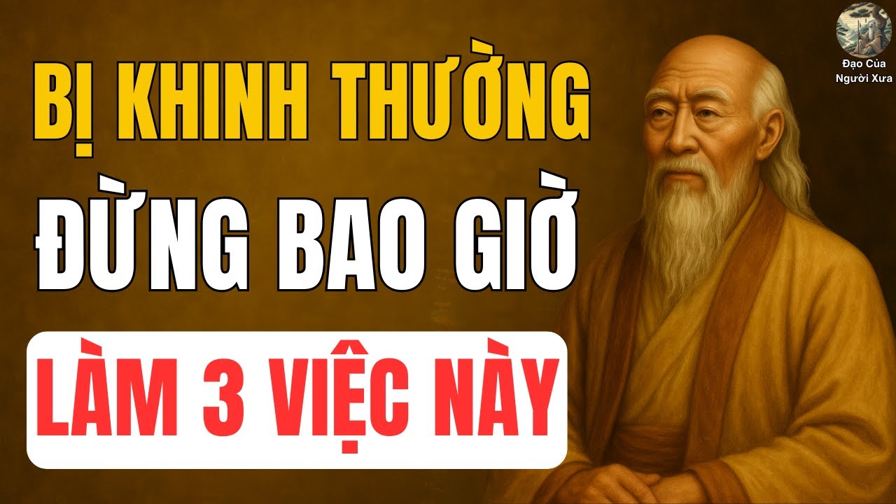 CỔ NHÂN DẠY: Khi Bị Khinh Thường, Tuyệt Đối Đừng Làm 3 Việc