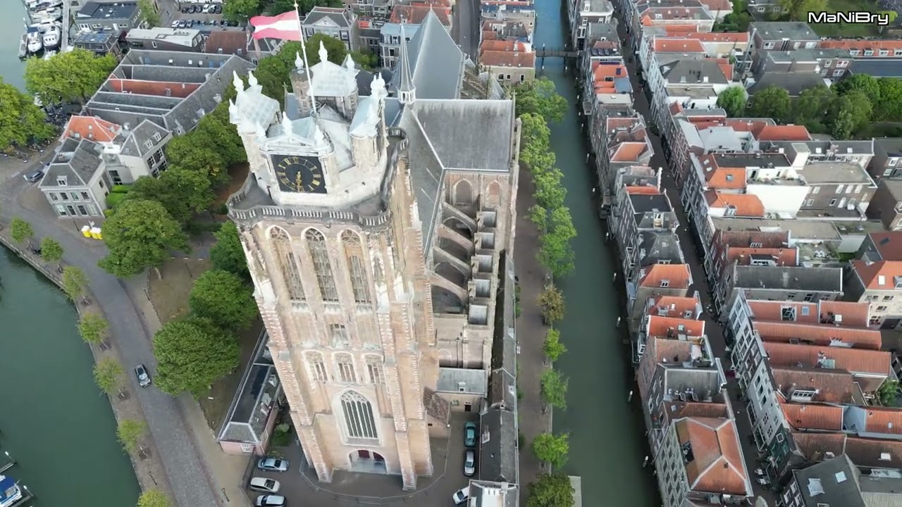 GROTE KERK DORDRECHT VANUIT DE LUCHT 01-09-2025