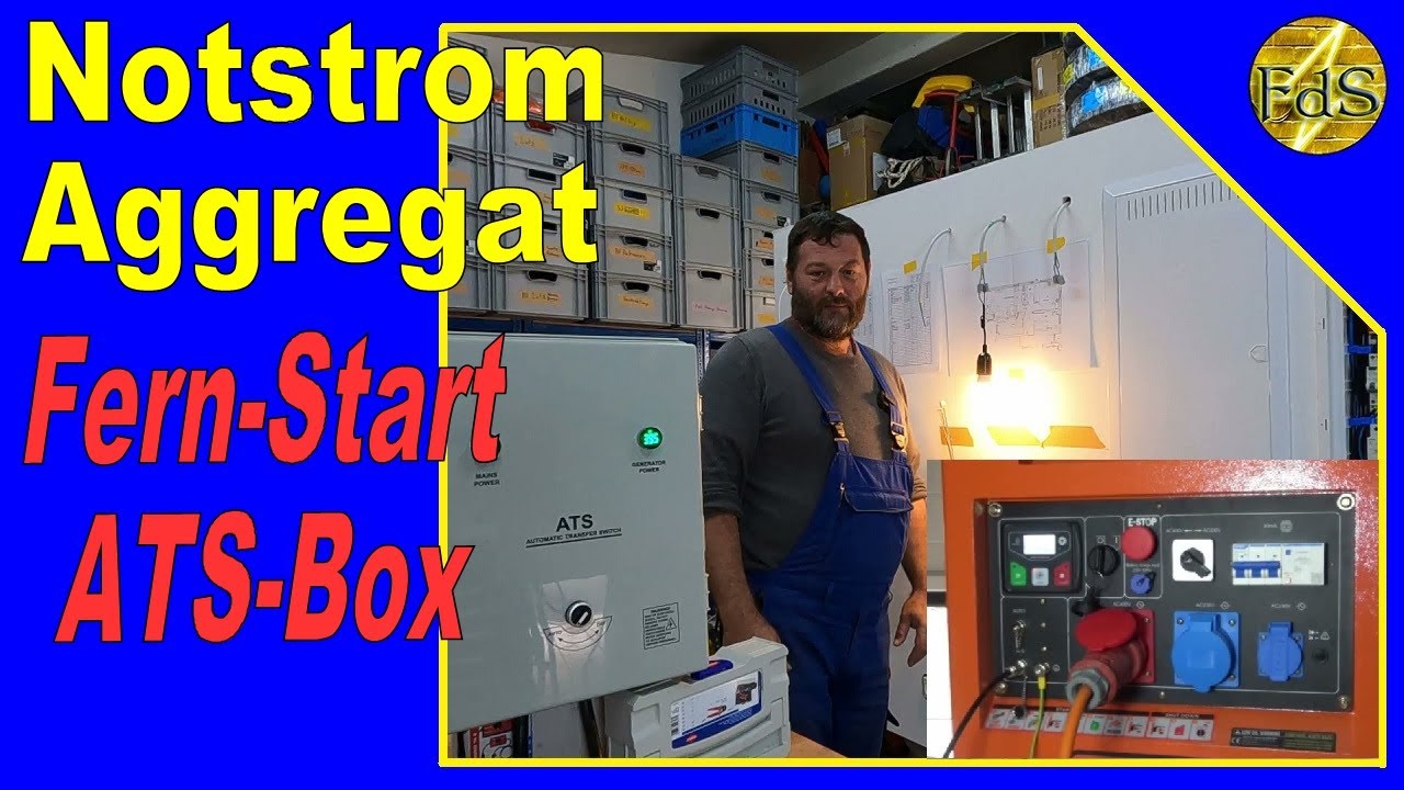 Notstromaggregat am Hausnetz anschließen Teil 3 / Aggregat Starten mit ATS-Box oder Fernbedienung