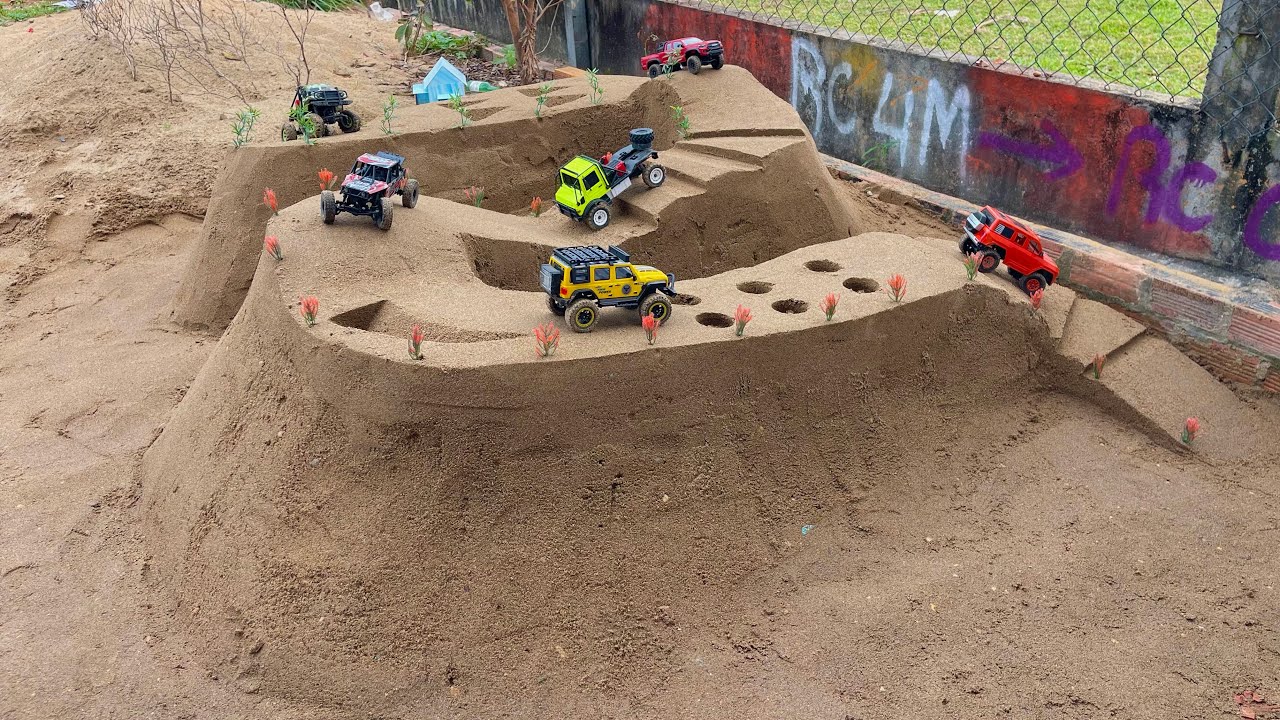 Mini RC Cars Battle Through Crazy Mountain Obstacles!