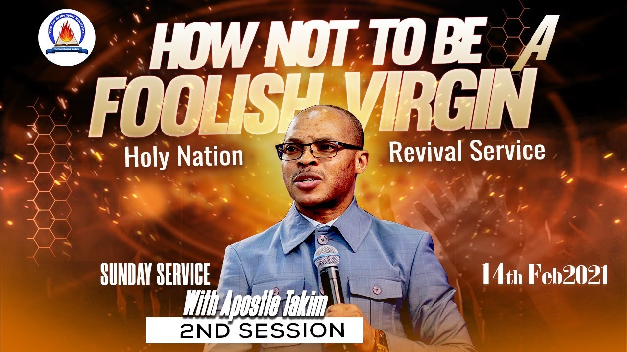HOW NOT TO BE FOOLISH VIRGIN - SUNDAY 2ND SERVICE - 14/02/2021 - Morning Cloud TV