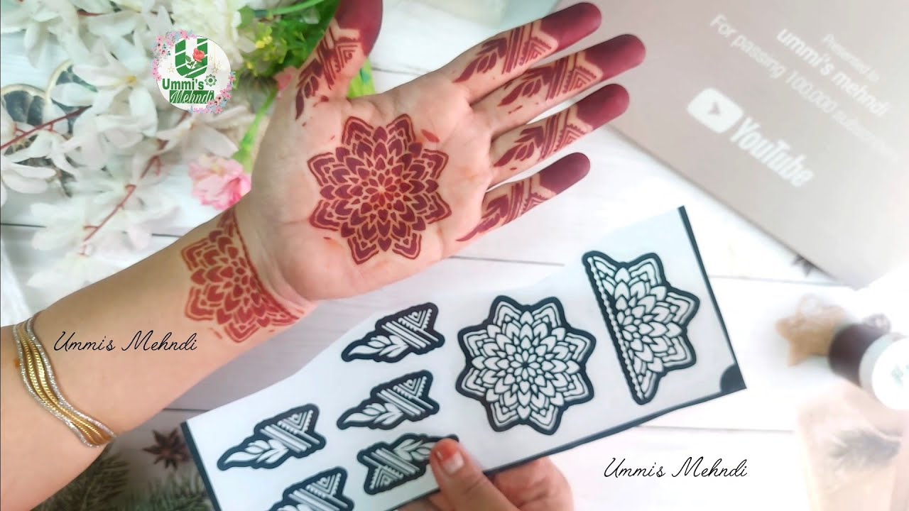 How to apply mehndi sticker