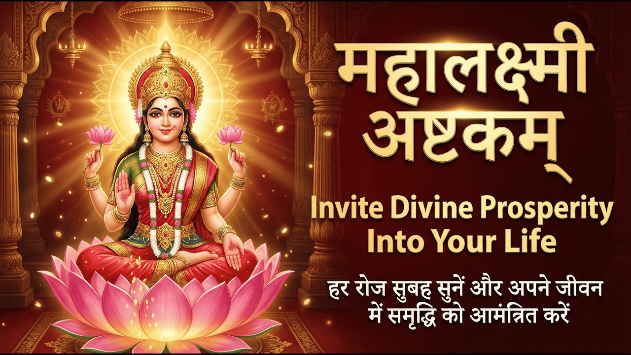 महालक्ष्मी अष्टकम् | Invite Divine Prosperity Into Your Life | Every Morning Devotional Chant