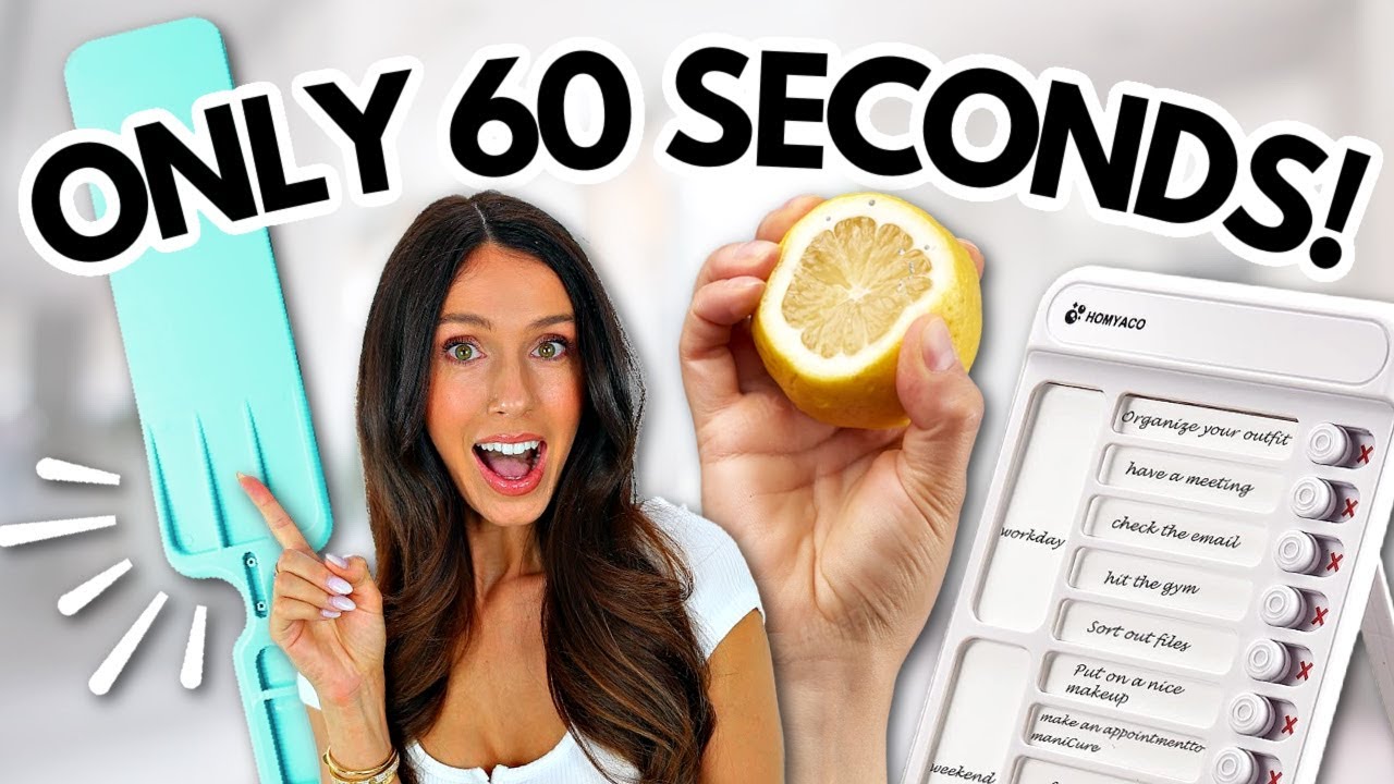 60 second habits that will ACTUALLY transform your life!
