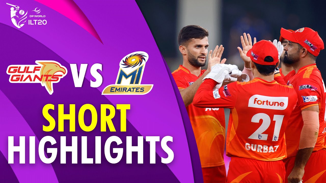 Short Highlights | Gulf Giants vs MI Emirates | Match 3 | DP World ILT20 | M3Y1U