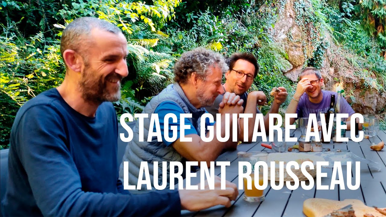En stage de guitare avec Laurent Rousseau