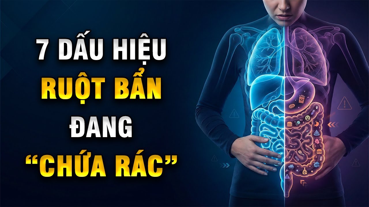 7 Dấu Hiệu Cảnh Báo RUỘT Bạn Đang “CHỨA RÁC” – Cách Tự THẢI ĐỘC Không Dùng Thuốc | Trạm Sức Khoẻ
