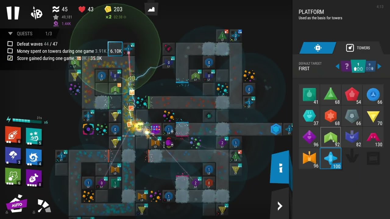 Infinitode 2 - Let's Play - level 5.6- 3 stars