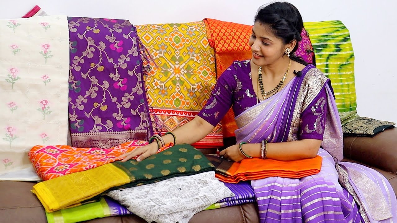 ఉగాది కోసం మన బడ్జెట్ లో కొత్త కలెక్షన్ With Price🤩అన్నీ 2000లోపు చీరలే👌Latest Saree Collection Vlog