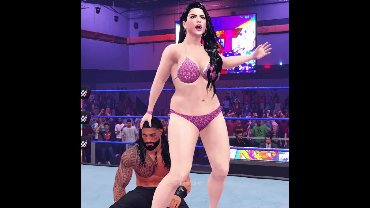 Victoria hip attacking in Brock Lesnar WWE 2K25