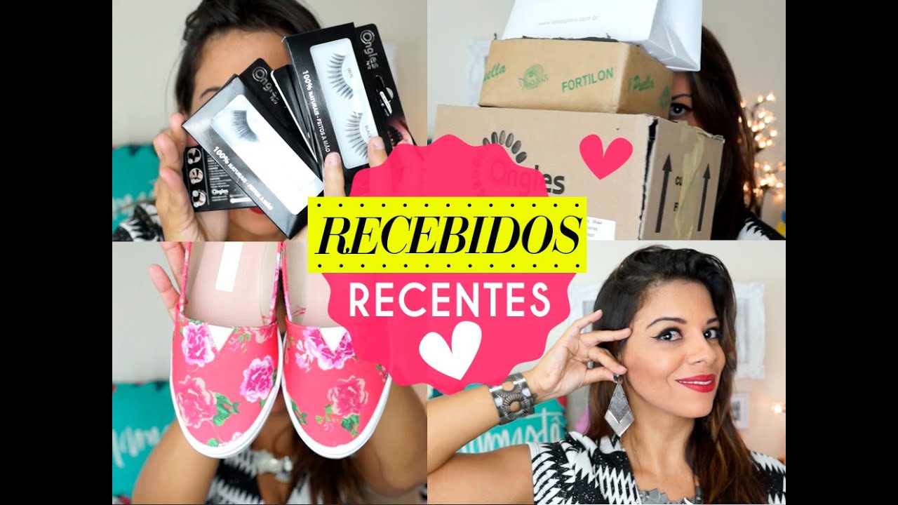 Recebidos recentes - Perfumes, maquiagem, cílios postiços e mais