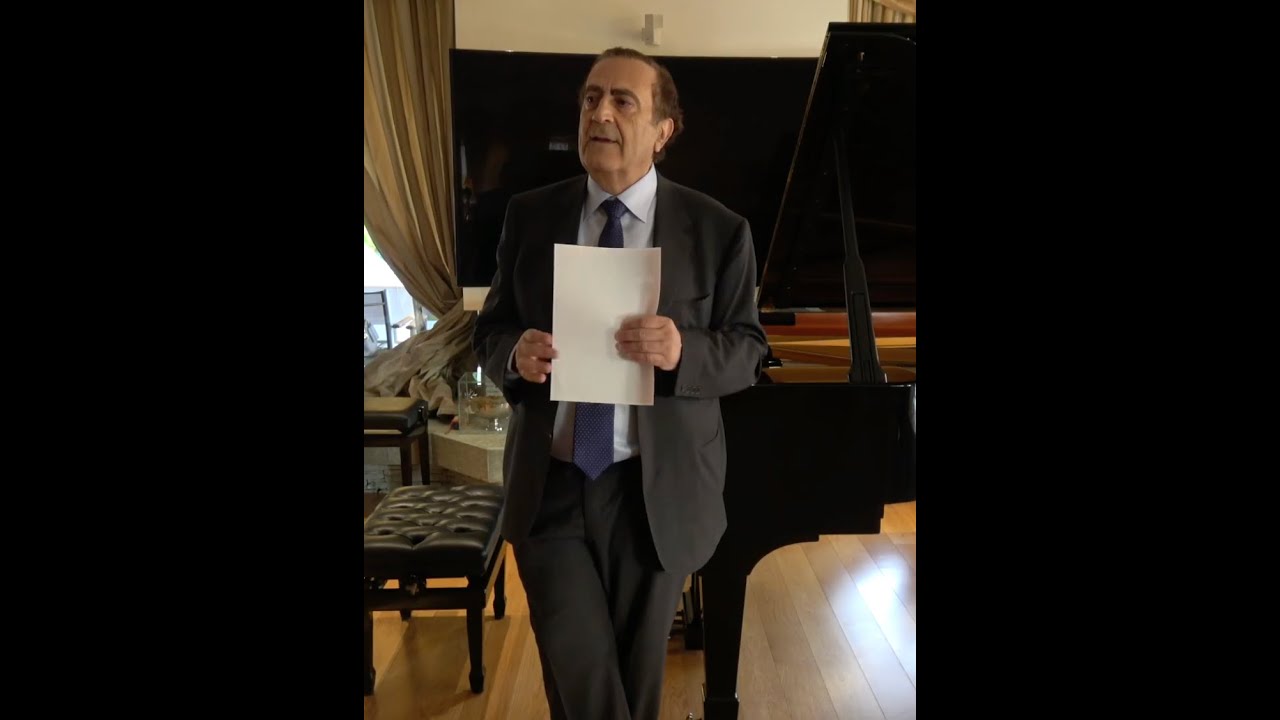 Michel Sogny présente son oeuvre Triptyque interprétée par Alexandra Massaleva