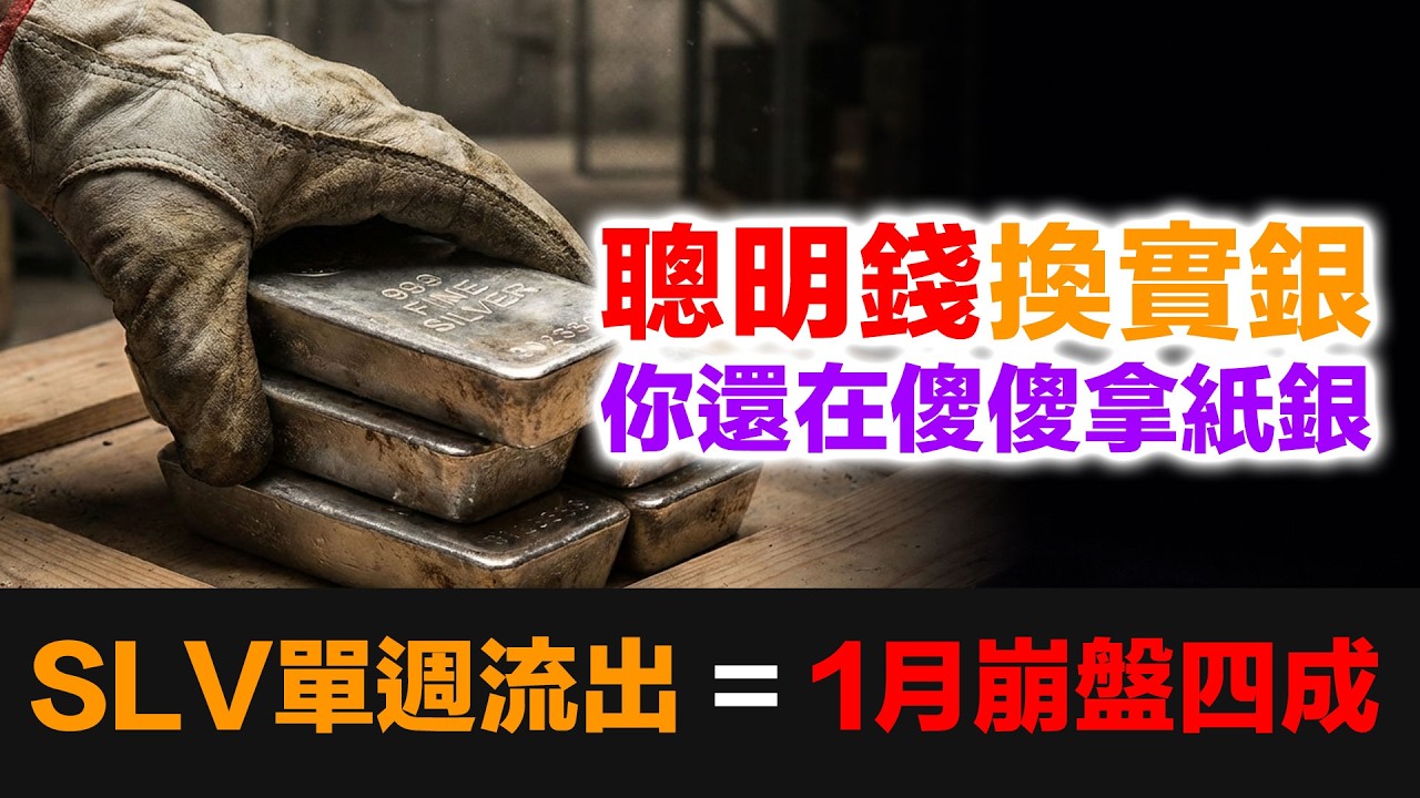 SLV單週流出是一月崩盤那週的四成！BlackRock剛停止贖回，你還在傻傻拿著憑證？