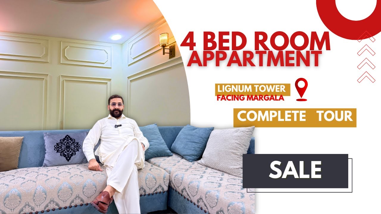 Premium 4-Bedroom Apartment For Sale | Lignum Tower | Margalla Facing| Complete Tour