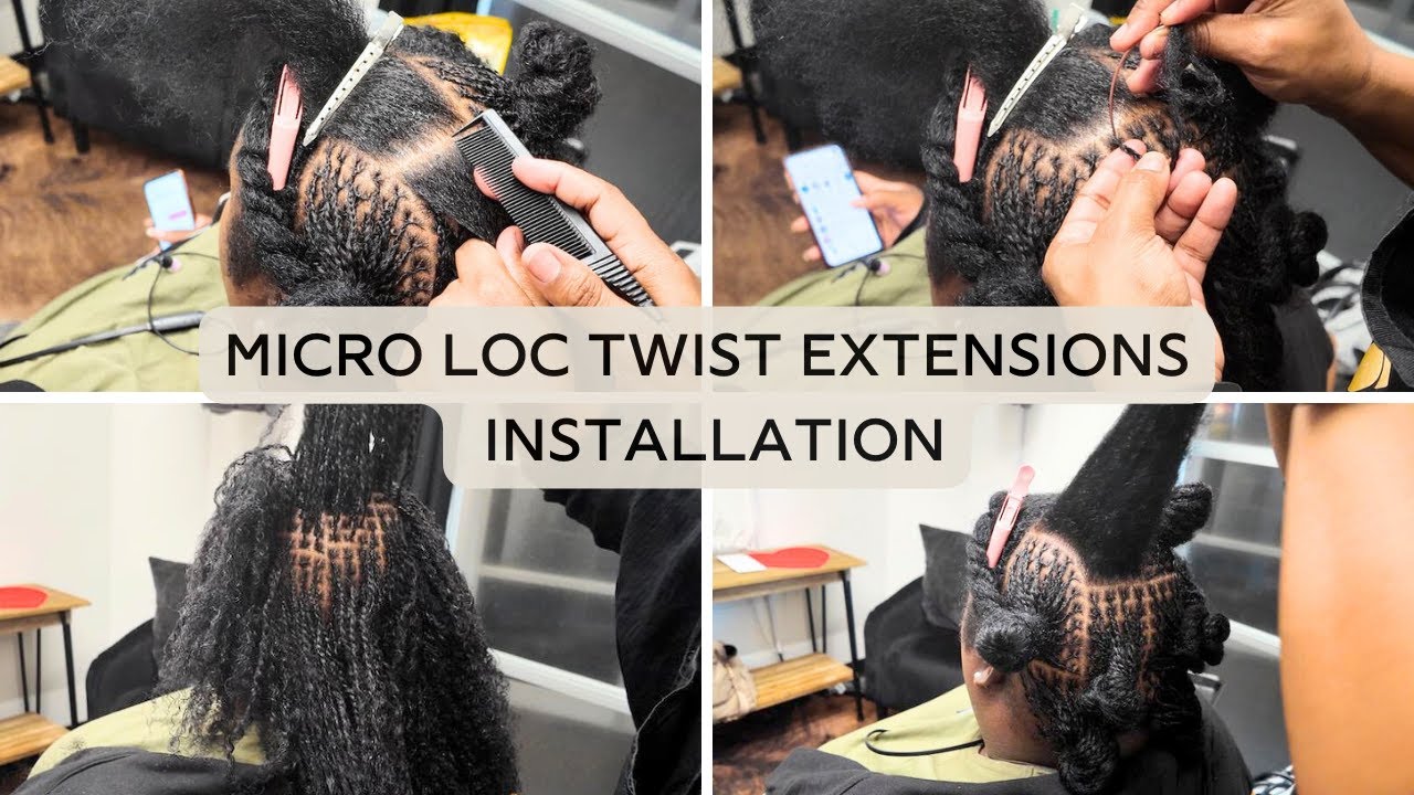 Установка накладок Micro Loc Twist Extensions | Полнота, а не длина | Клипсы в реальном времени